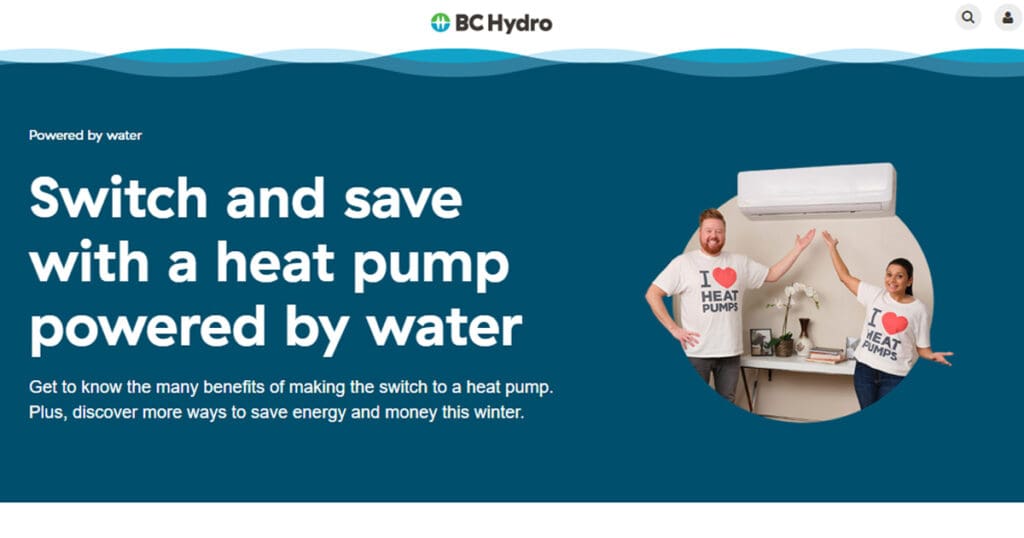 BC Hydro switch to heat pump campaign